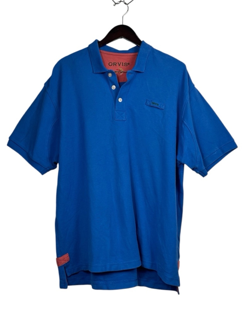Orvis Classic Pique Heavyweight Cotton Polo Fly Fishing Lure Embroidered Logo XL